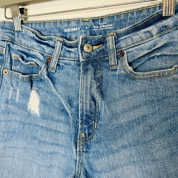 Old Navy High Rise O.G. Straight Jeans Sz 4 - Picture 4 of 11
